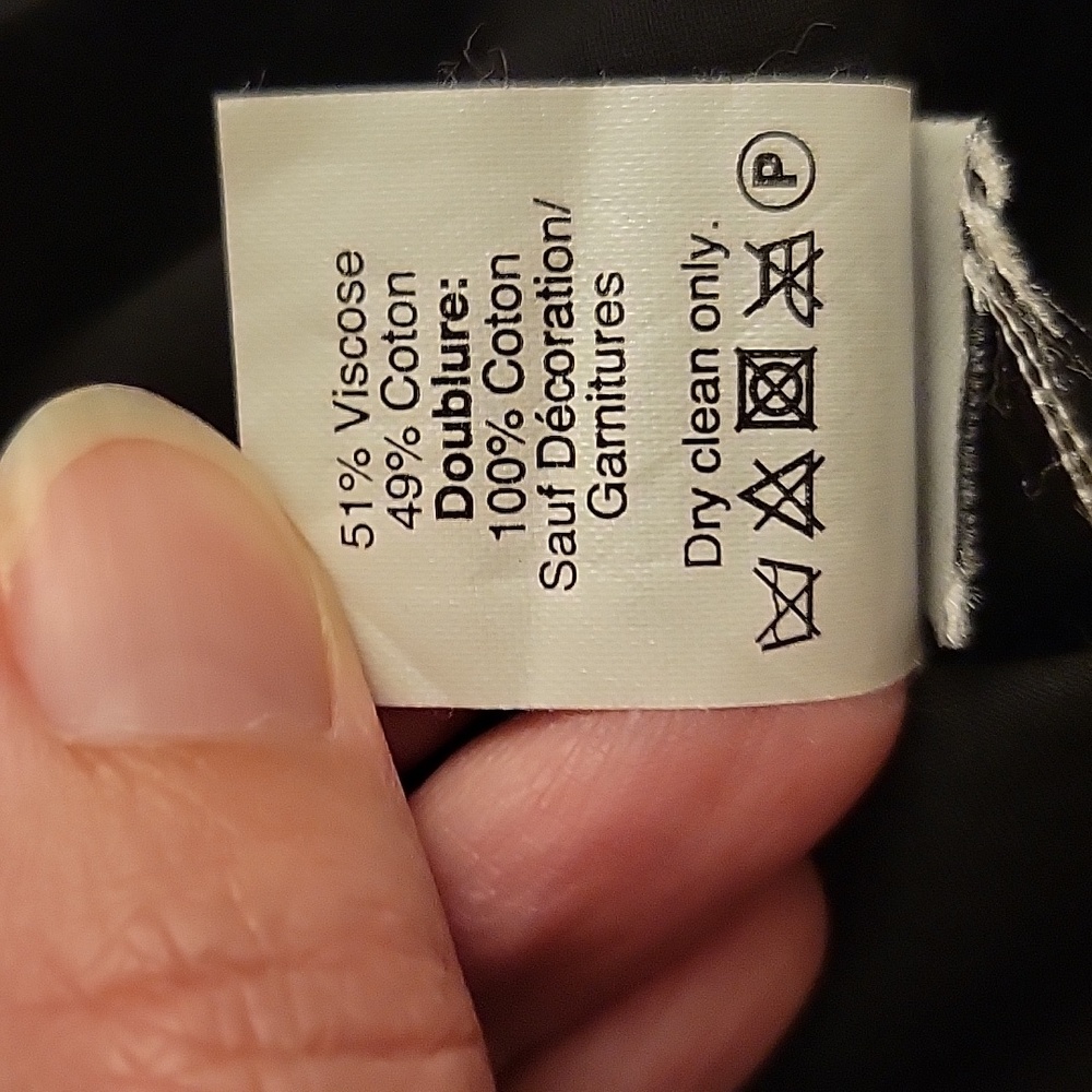 Madewell | Black Embroidered Signal Dress with Orange Stitching in size Small - Picture 11 of 11
